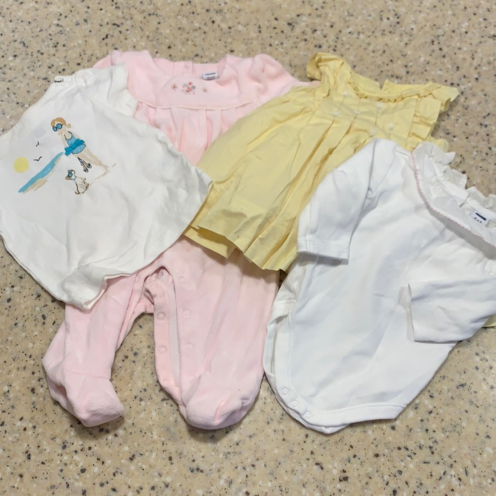Janie and Jack 0-3 and 3-6 month collection of 4 items